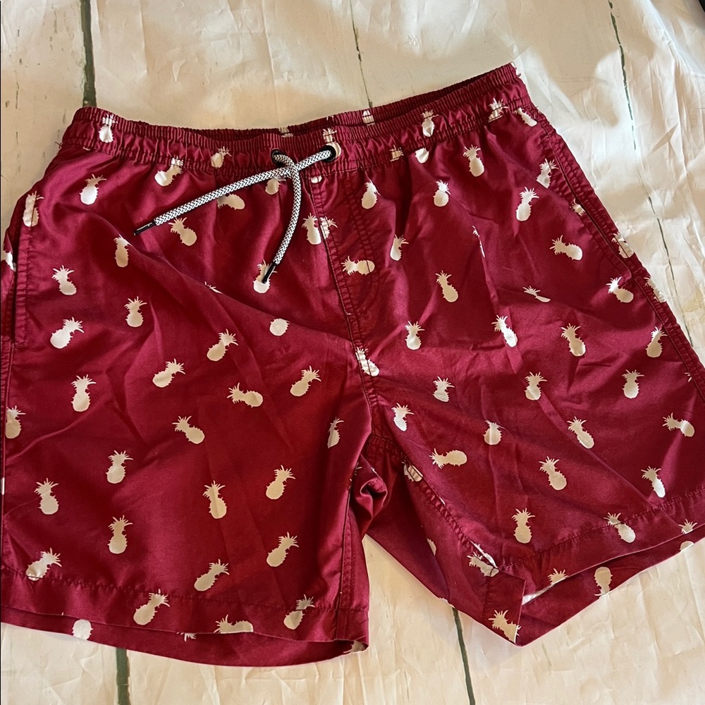 Maamgic Pineapple Swim Trunks – Red – Men’s Large